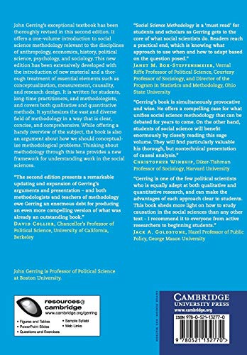 Social Science Methodology: A Unified Framework (Strategies for Social Inquiry)