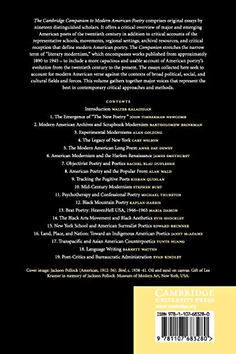 The Cambridge Companion to Modern American Poetry - Retail Maharaj