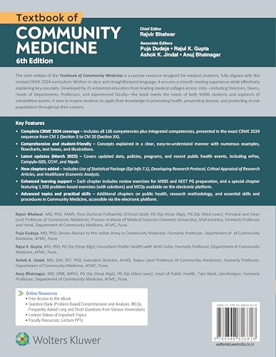 TEXTBOOK OF COMMUNITY MEDICINE WITH ACCESS CODE 6ED (PB 2025)