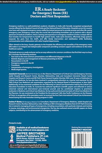 ER A READY RECKONER FOR EMERGENCY ROOM (ER) DOCTORS AND FIRST RESPONDERS