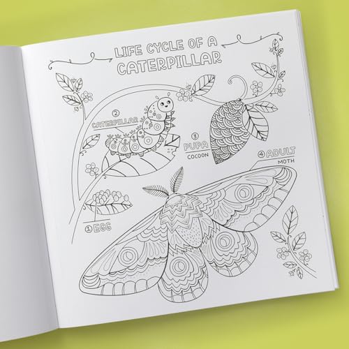 What's Inside a Garden?: Science and Nature Coloring Book: 40 Drawings to Color - Retail Maharaj