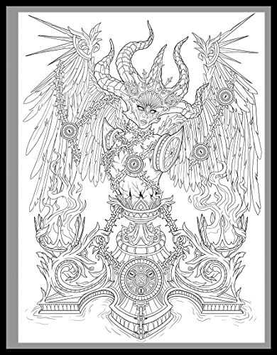 Dark Art Gothica: A Horror Coloring Book