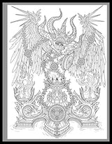 Dark Art Gothica: A Horror Coloring Book