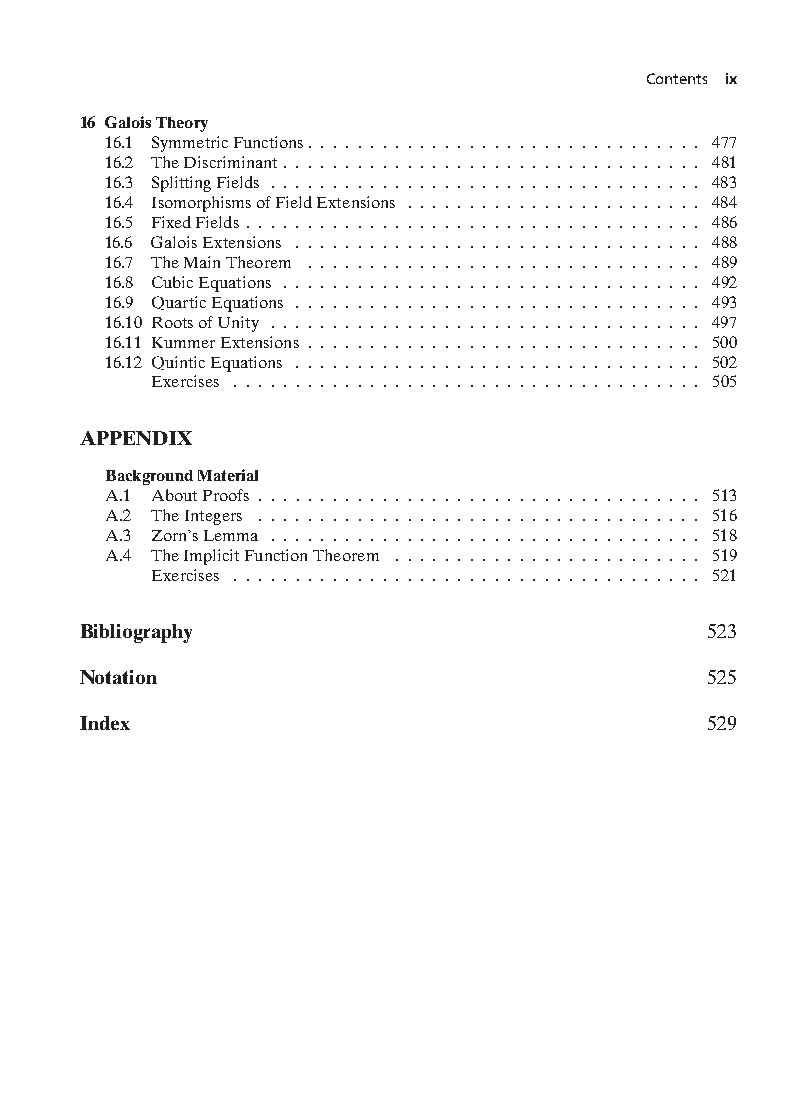 Algebra 2nd Edition - 2024 | For Honors Undergradutae & Graduate courses | - Retail Maharaj
