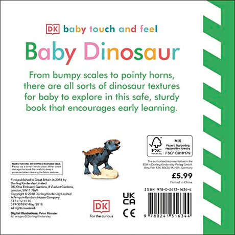 Baby Touch and Feel Baby Dinosaur - Retail Maharaj