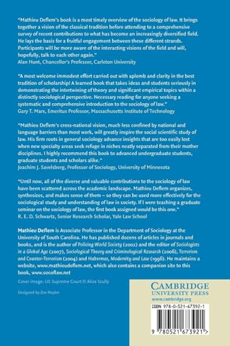 Sociology of Law: Visions of a Scholarly Tradition