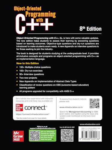 Object Oriented Programming with C++ | 8th Edition | E Balagurusamy