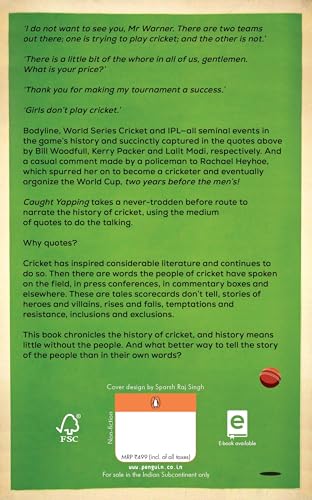 Caught Yapping: A History of Cricket in 100 Quotes - Retail Maharaj