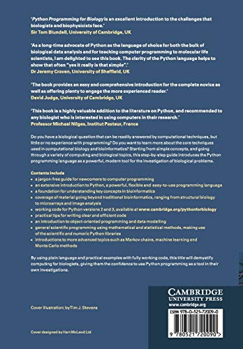 Python Programming for Biology: Bioinformatics and Beyond