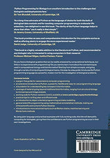 Python Programming for Biology: Bioinformatics and Beyond