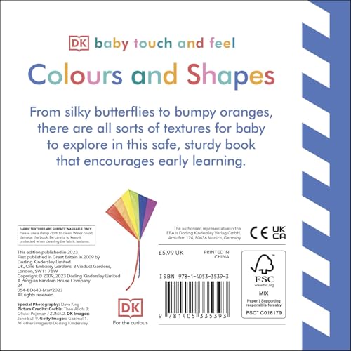 Baby Touch and Feel Colours and Shapes [Board book] DK