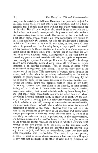 SCHOPENHAUER-THE WORLD AS WILL AND REPRE