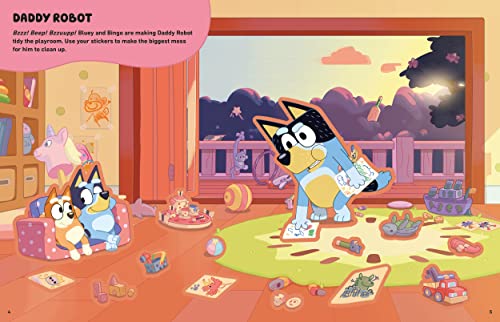 Bluey: Let's Stick!: Sticker Scenes Book
