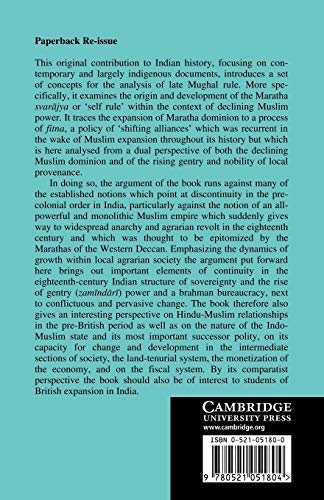 Land and Sovereignty in India: Agrarian Society and Politics under the Eighteenth-Century Maratha Svarājya: 36 (University of Cambridge Oriental Publications)