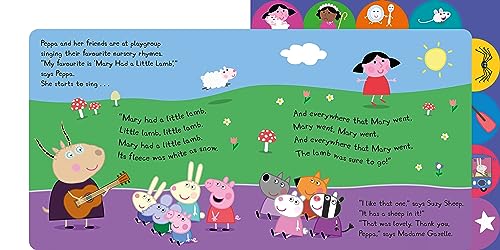 Peppa Pig: Peppa’s Favourite Nursery Rhymes: Tabbed Board Book