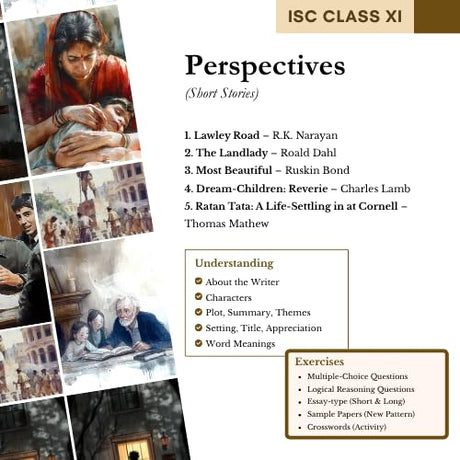 Almond Books ISC Class 11 Modern English Perspectives & Reflections Workbook with Answers | Explanations, MCQs, Logical Reasoning, Essay Type Questions, Classroom Activities | FULLY SOLVED WORKBOOK as per ISC syllabus | New 2025-2027 Edition - Retail Maharaj