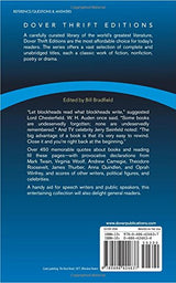 Books and Reading: A Book of Quotations (Thrift Editions)