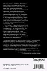 From Apology to Utopia: The Structure of International Legal Argument : Reissue with a new Epilogue