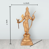 Ramar Murti Set - 5 x 2.5 Inches | Panchaloha Statue / Ram Sita Laxman Hanuman / Ram Darbar Statue For Pooja - Retail Maharaj
