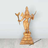 Ramar Murti Set - 5 x 2.5 Inches | Panchaloha Statue / Ram Sita Laxman Hanuman / Ram Darbar Statue For Pooja - Retail Maharaj