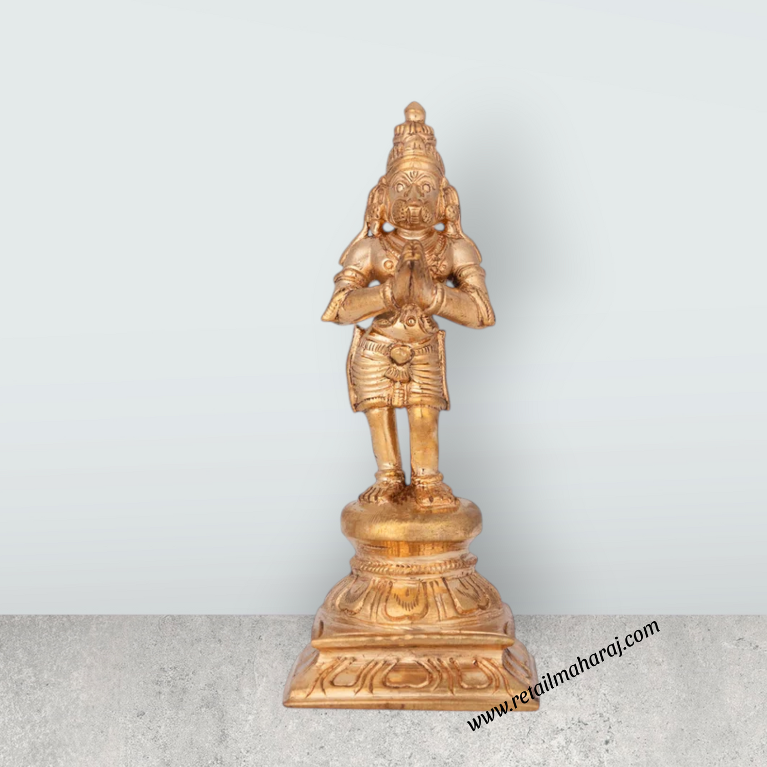 Ramar Murti Set - 5 x 2.5 Inches | Panchaloha Statue / Ram Sita Laxman Hanuman / Ram Darbar Statue For Pooja - Retail Maharaj