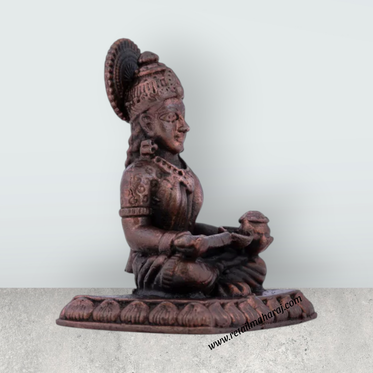 Annapurna Devi Murti – 1.5 x 1 Inches Copper Idol - Retail Maharaj