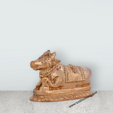 Nandi Murti - 1 x 2 Inches | Panchaloha Idol/ Nandi Statue/ Nandi Bhagavan / NandiDeva / Decor For Pooja - Retail Maharaj