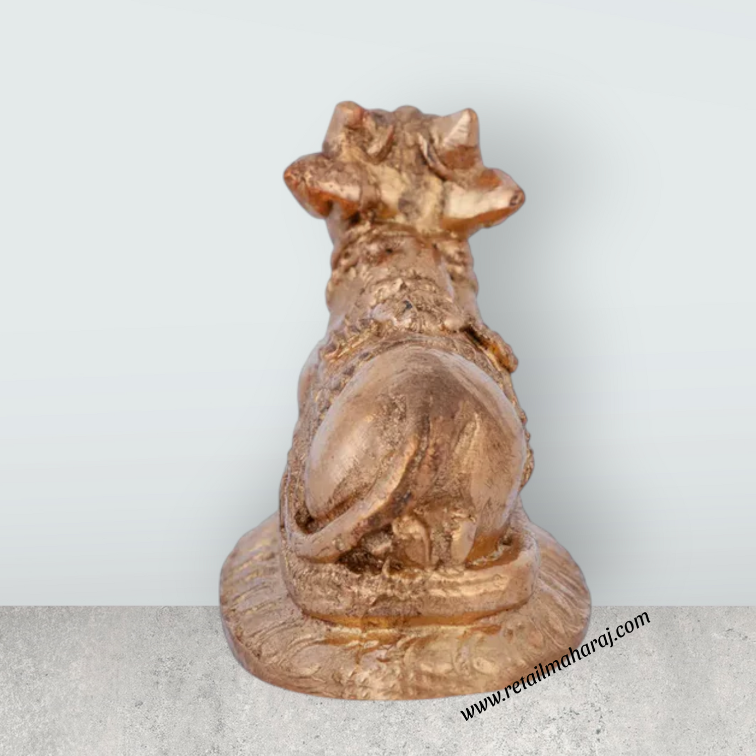 Nandi Murti - 1 x 2 Inches | Panchaloha Idol/ Nandi Statue/ Nandi Bhagavan / NandiDeva / Decor For Pooja - Retail Maharaj