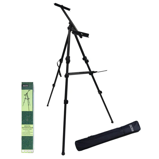 Retail Maharaj Artists Bristol Watercolour Folding Metal Painting Easel – Holds Canvases up to 52” - Retail Maharaj