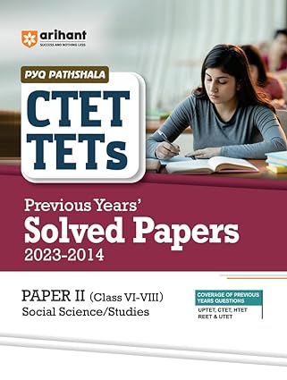 Arihant Ctet & Tets Previous Year Solved Papers (2023 - 2014) Social Science And Studies For Class 6 To 8 - Retail Maharaj