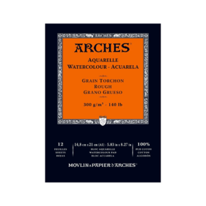 Arches Aquarelle Watercolour Rough Grain Paper Pad Open Stock 12 Sheets - Retail Maharaj