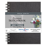 Stillman Birn Grey Nova Series Medium Grain Sketchbook Open Stock