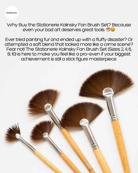 Retail Maharaj Fan Brush No. 5 Kolinsky Synthetic - Retail Maharaj