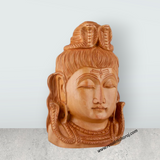 Shiva Bust Statue - 6 x 4 Inches | Wooden Statue/ Shiv Murti/ Shivan Idol for Pooja - Retail Maharaj