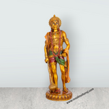 Anjaneya Statue - 10 x 3 Inches | Hanuman Statue/ Hanuman Murti/ Resin Statue for Pooja - Retail Maharaj