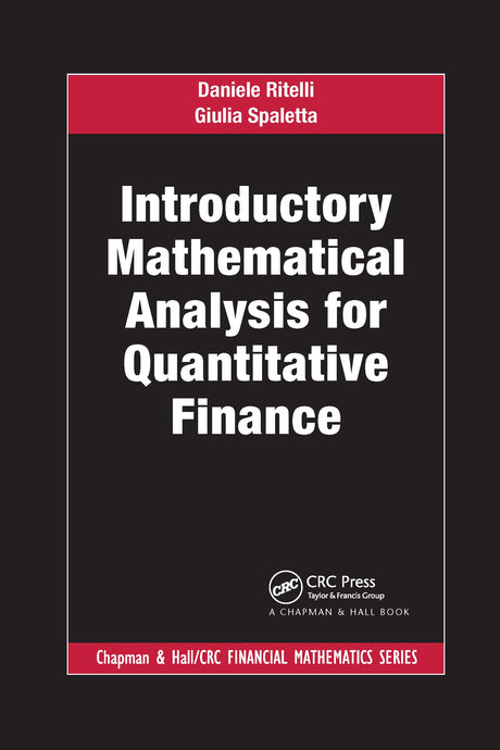 Introductory Mathematical Analysis for Quantitative Finance - Retail Maharaj