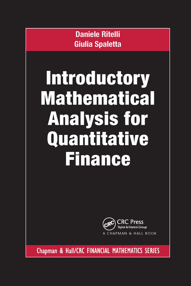 Introductory Mathematical Analysis for Quantitative Finance - Retail Maharaj