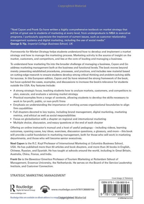 Frameworks for Market Strategy: European Edition - Retail Maharaj