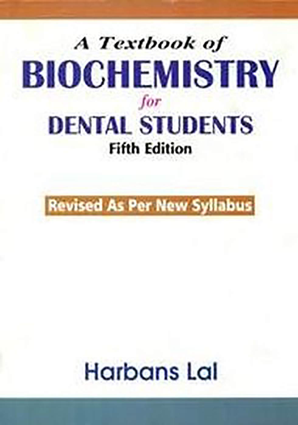 A TEXTBOOK OF BIOCHEMISTRY FOR DENTAL STUDENTS 5ED REVISED AS PER NEW SYLLABUS (PB 2019)