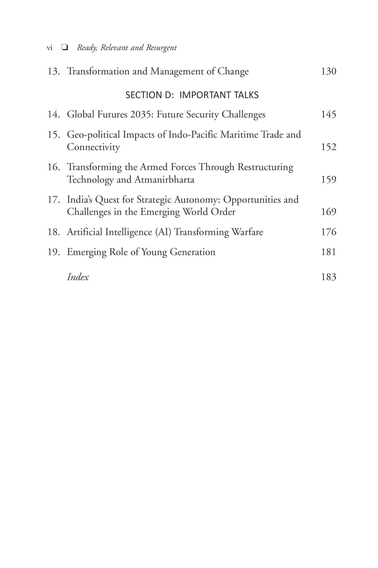 Ready, Relevant and Resurgent: A Blueprint for the transformation of India’s Military - Retail Maharaj