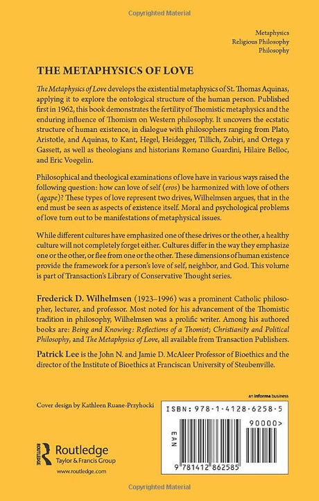 The Metaphysics of Love (The Library of Conservative Thought) - Retail Maharaj