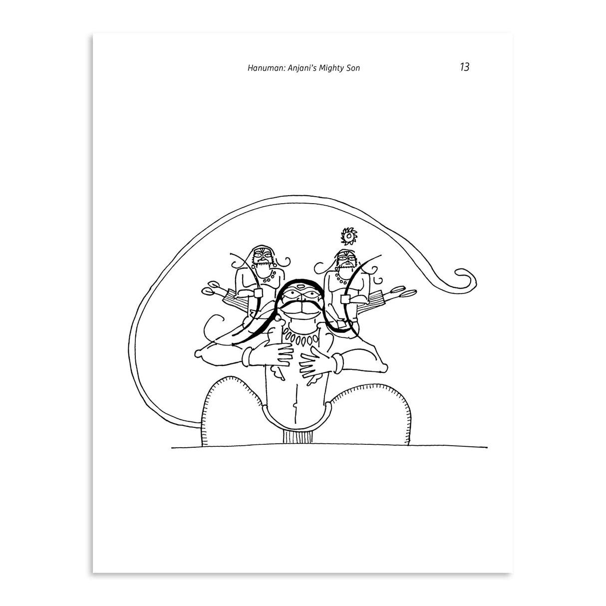 Hanuman: Anjani's Mighty Son (Read and Colour): Read and Colour, all-in-one storybook, picture book, and colouring book for children by Devdutt Pattanaik, India's most-loved mythologist | Puffin Books - Retail Maharaj