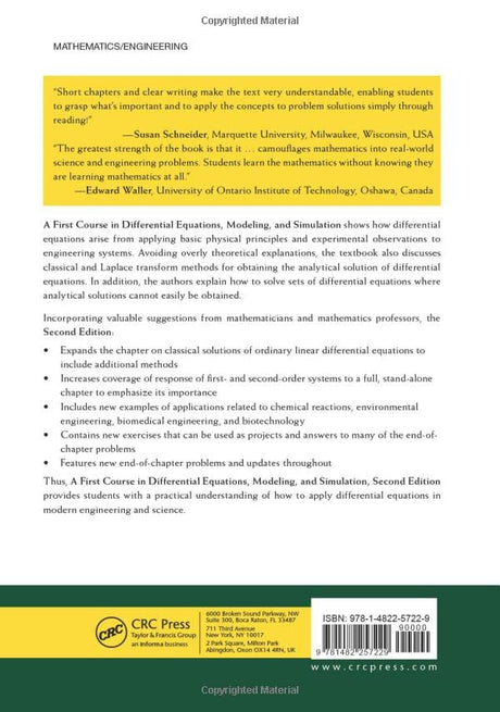 FIRST COURSE IN DIFFERENTIAL EQUATIONS MODELING AND SIMULATION, 2ND EDN - Retail Maharaj