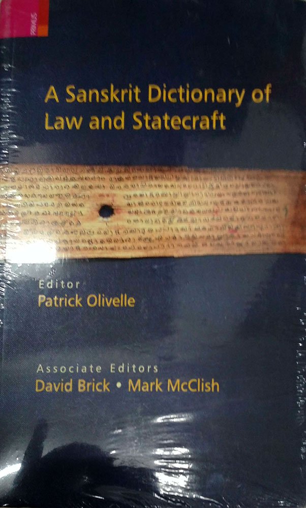 A Sanskrit Dictionary Of Law & Statecraft - Retail Maharaj