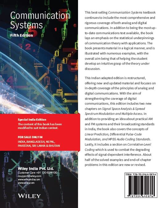 Communication Systems, 5ed, ISV, An Indian Adaptation | New - Retail Maharaj