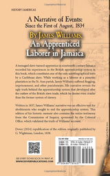 A Narrative of Events: Since the 1st of August, 1834, by James Williams, an Apprenticed Laborer in Jamaica (Dover Thrift Editions)