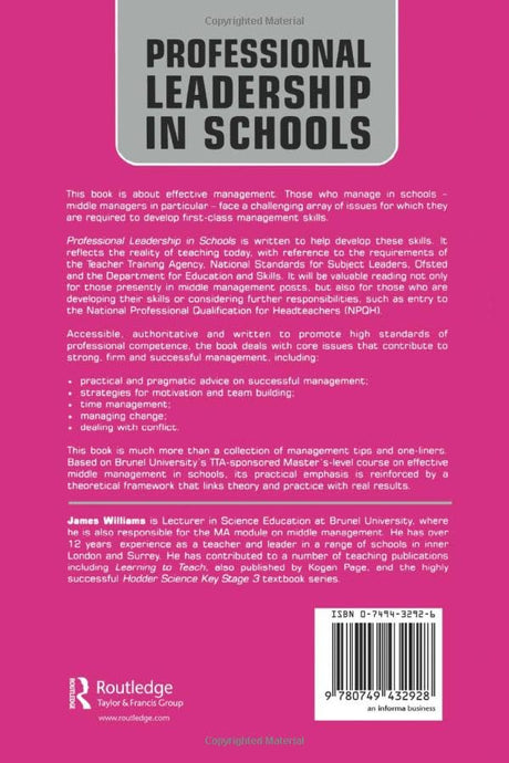Professional Leadership in Schools: Effective Middle Management and Subject Leadership (Creating Success) - Retail Maharaj