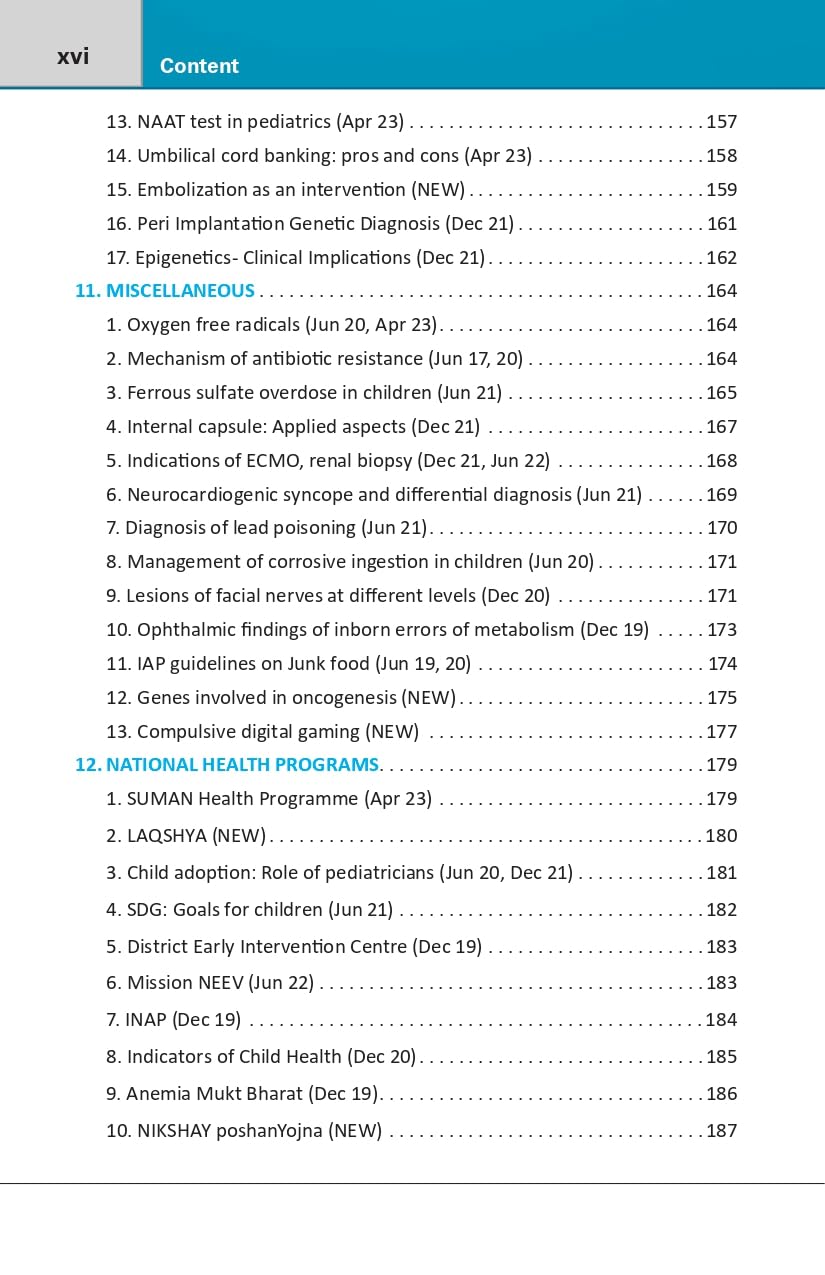Pediatrics DNB Topic wise Question and Answer 1st/2025