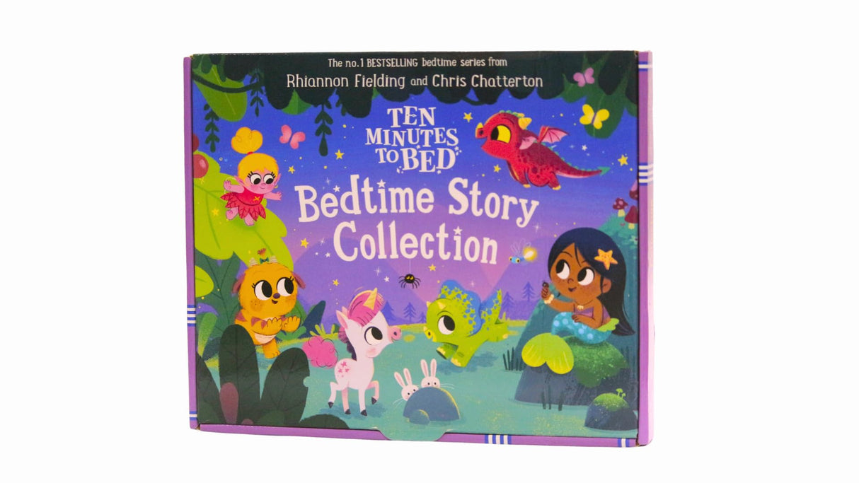 Ten Minutes to Bed: Bedtime Story Collection - 6 Books Pizza Box Set (Little Dinosaur, Little Monster, Little Mermaid, Little Unicorn and More)