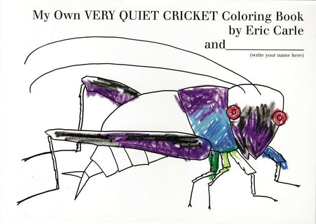 My Own Very Quiet Cricket Coloring Book - Retail Maharaj